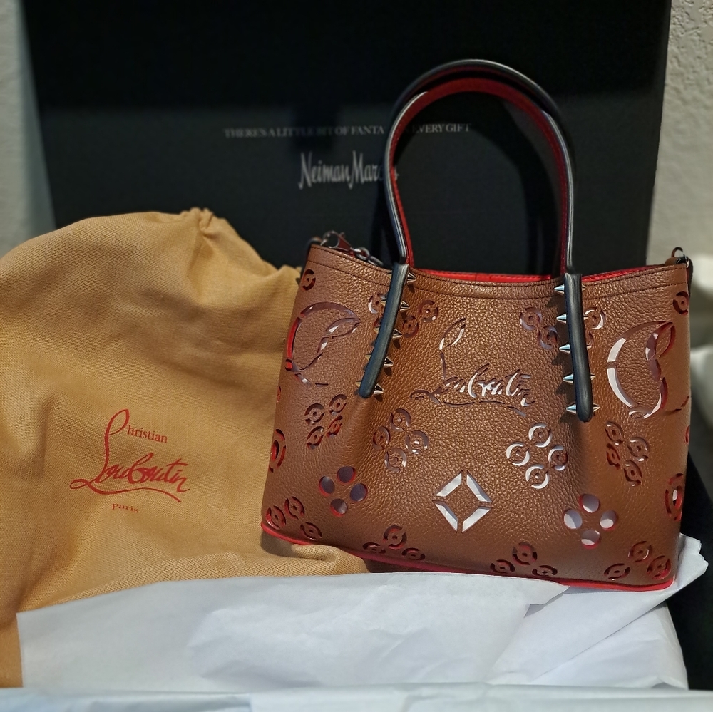 Christian LouboutinCabarock Mini Perforated Loubinthesky Tote Bag